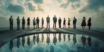 Shibaba_Design_business_people_standing_out_in_a_circle